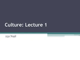 Evolution of Cultural Definitions: Past vs Present Perspectives