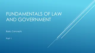 Fundamentals of Law, Society, State, Government, Power, Authority, and Legitimacy