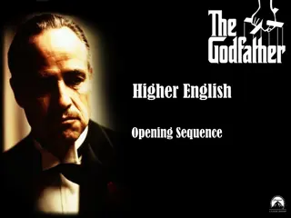 Italian Mafia Themes and Traditions in Higher English Opening Sequence