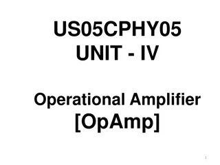 Operational Amplifiers: Basics and Applications