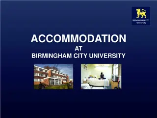 Accommodation Options at Birmingham City University