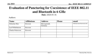 Evaluation of Puncturing for Coexistence of IEEE 802.11 and Bluetooth in 6 GHz