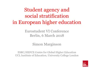 Impact of Higher Education on Individual Agency and Social Stratification in Europe