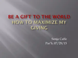 The Art and Science of Giving for Meaningful Contributions