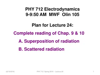 Electromagnetic Waves and Antenna Sources: Lectures on Superposition and Scattered Radiation