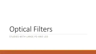 Study on Optical Filters with Large PD and LED Transmission Variations