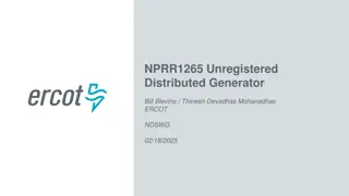ERCOT Unregistered Distributed Generator Data Reporting Process