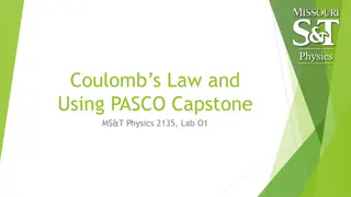 Applying Coulomb's Law in Physics Lab with PASCO Capstone