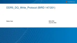 DDR5 DQ Write Protocols: Proposals and Flow Details