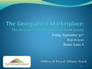 Insight into GeorgiaFirst Marketplace and Fiscal Affairs Updates