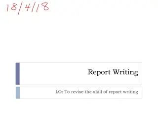 Mastering the Art of Report Writing