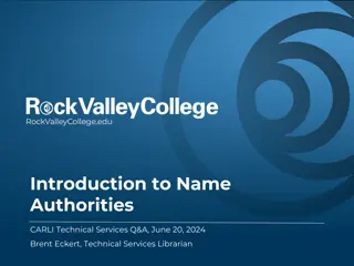 Name Authorities in Cataloging: Practical Insights and Best Practices