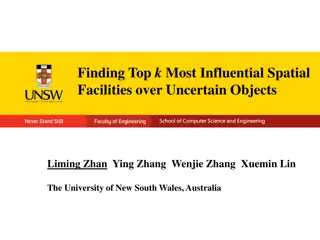Finding Top Influential Spatial Facilities over Uncertain Objects