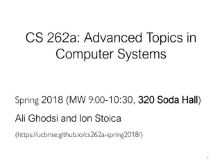 Advanced Topics in Computer Systems - Research Project Guidelines