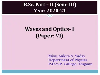 Physics Syllabus: Waves and Optics Concepts and Applications