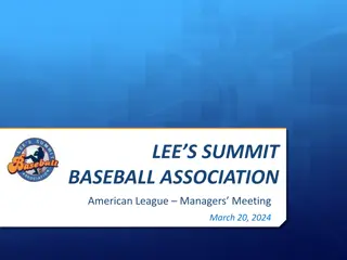 League Managers Meeting - Important Updates and Announcements