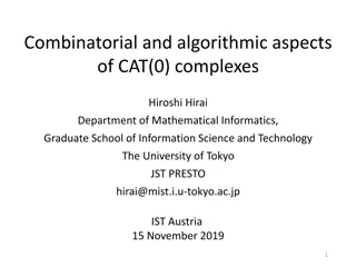 Algorithmic and Combinatorial Aspects of CAT(0) Complexes