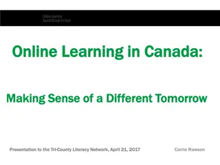 The Growth of Online Learning in Canada