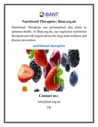 Nutritional Therapists  Bant.org.uk