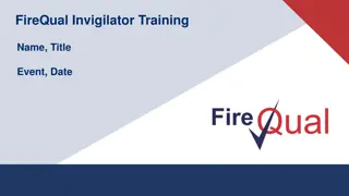 Invigilator Training for FireQual e-Assessments