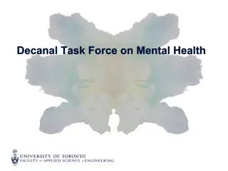 Decanal Task Force on Mental Health: University of Toronto's Initiative