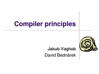 Compiler Principles and Tools