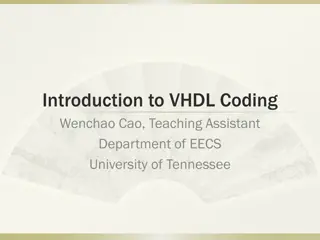 Introduction to VHDL Coding Basics