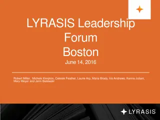 Evolution of Online Content and Open Source Software Trends at LYRASIS Leadership Forum