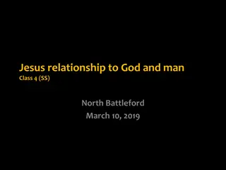 Jesus' Relationship to God and Man