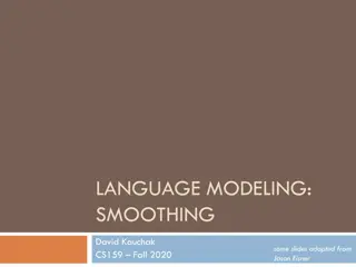 Language Modeling Smoothing Techniques