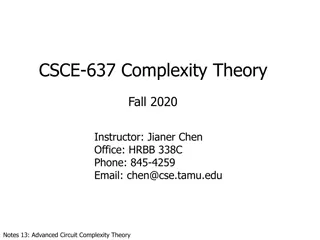 Complexity Classes in Circuit Complexity Theory