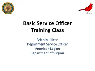 Veterans' Benefits Training and Certification Overview