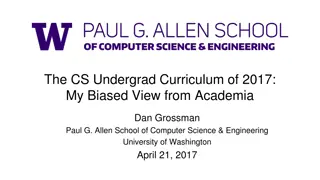 Insights into the 2017 CS Undergrad Curriculum: A Fresh Perspective