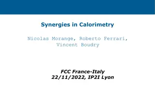 Synergies in Calorimetry: Experimental Approaches and Organizational Strategies