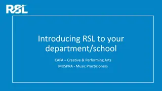 Revolutionizing Arts Education with RSL: A Path to Innovation