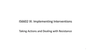 Implementing Interventions: Strategies for Successful Change Management