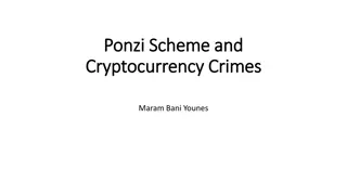 Ponzi Schemes and Cryptocurrency Crimes