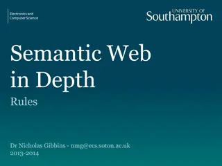 Rules and Knowledge Representation in the Semantic Web