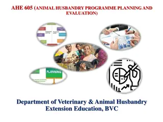 Animal Husbandry Programme Planning and Evaluation - Importance, Objectives, and Principles