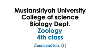 Zoonoses and their Transmission