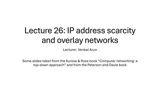 IP Address Scarcity and Network Address Translation