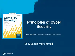 Authentication Security Solutions and Implementation Guidelines