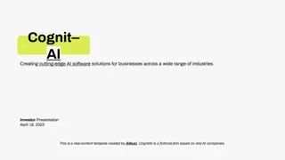 AI Solutions for Businesses: CognitAI Investor Presentation Overview