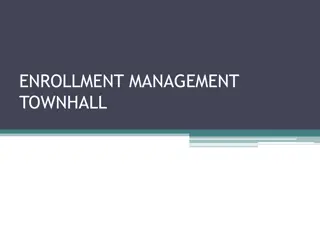 Strategic Planning for College Enrollment Management Townhall