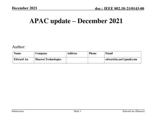 Overview of Recent Wi-Fi Developments in APAC - December 2021