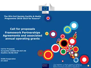 EU Support for Civil Society and Media Program in Kosovo 2018-2019