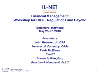 Financial Management Workshop: Regulations and Beyond in Baltimore, Maryland