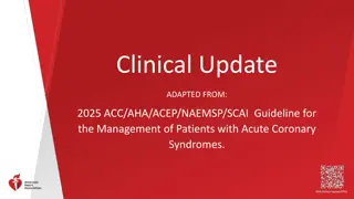Guideline for Acute Coronary Syndromes Management Update