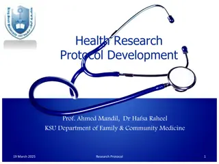 Health Research Protocol Development: Components, Writing Guide, and Objectives