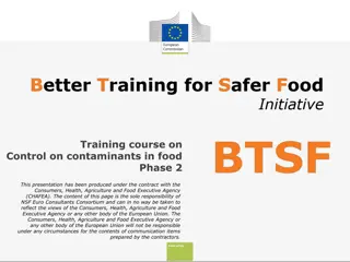Control of Contaminants in Food: Analysis and Interpretation of Results